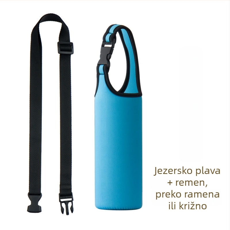 Navlaka za šalice od tkanine, jednofarbna, s otiskom logotipa, debeli platneni držač, vodootporna