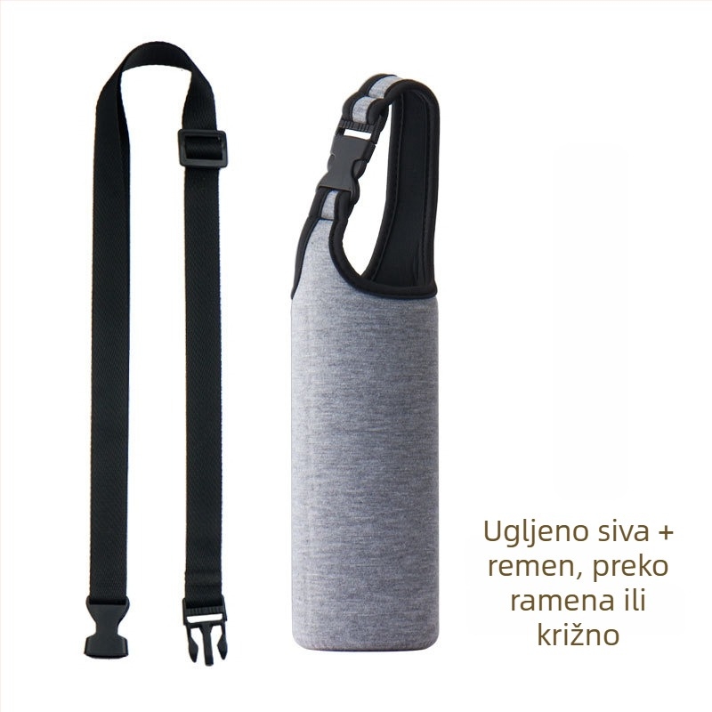 Navlaka za šalice od tkanine, jednofarbna, s otiskom logotipa, debeli platneni držač, vodootporna