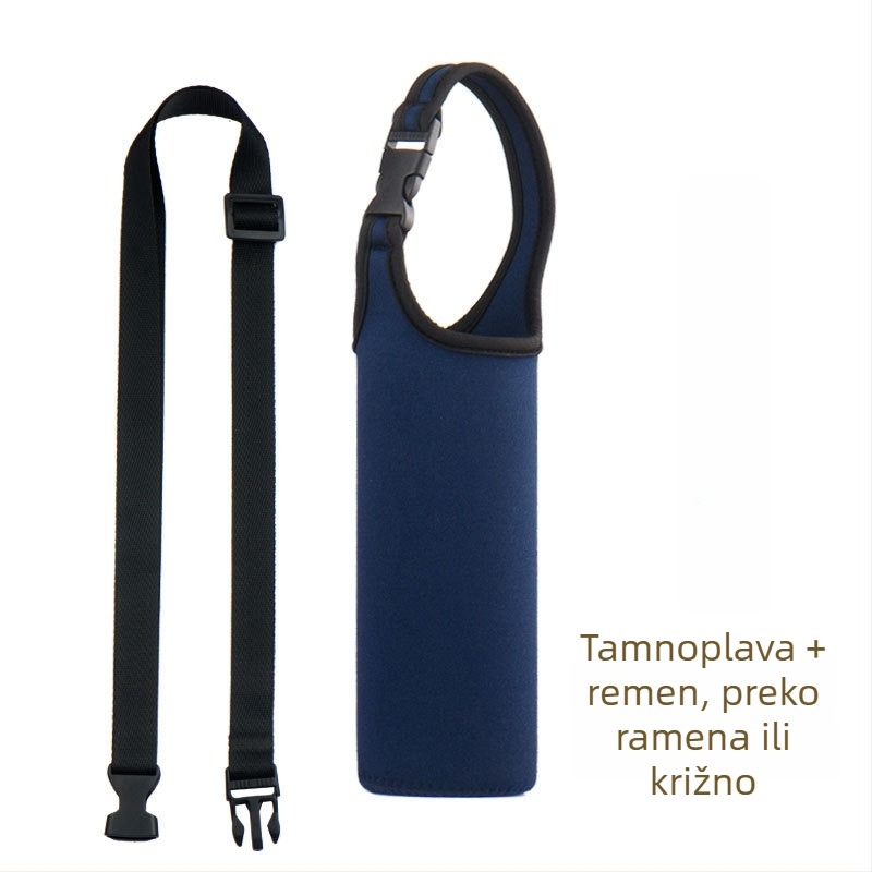 Navlaka za šalice od tkanine, jednofarbna, s otiskom logotipa, debeli platneni držač, vodootporna