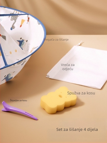 Dječja kapica za šišanje kose, ne lijepi se za kosu, alat za šišanje, dječja pregača