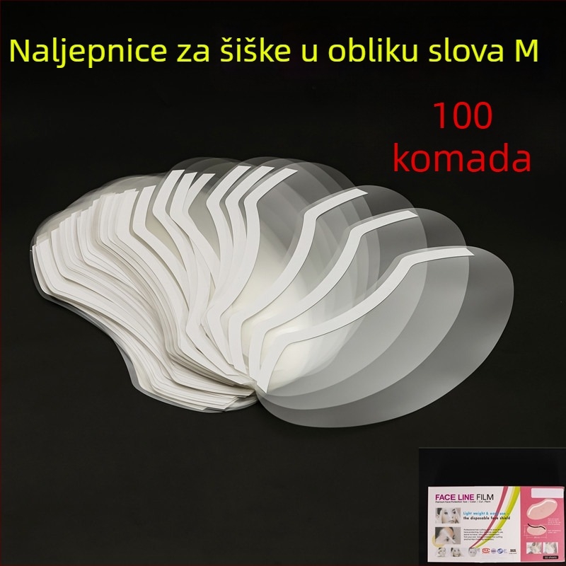 Jednokratna zaštita za lice i čelo za frizerski salon