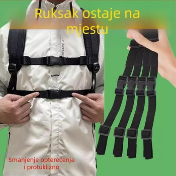 Protuklizni prsni remen s kopčom za ruksak, univerzalno za djecu i odrasle