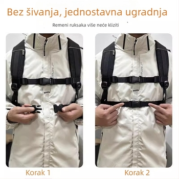 Protuklizni prsni remen s kopčom za ruksak, univerzalno za djecu i odrasle