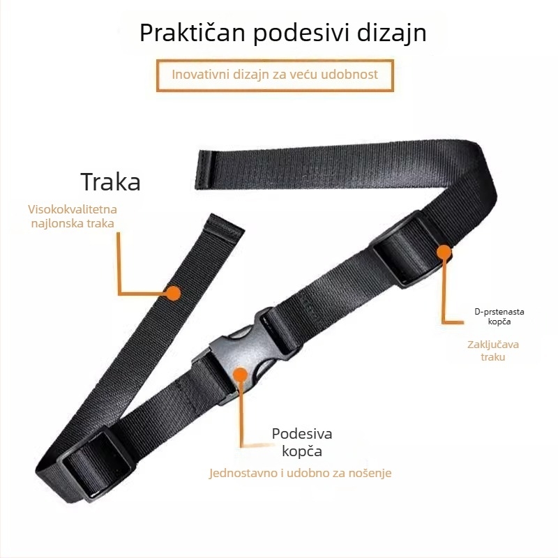 Protuklizni prsni remen s kopčom za ruksak, univerzalno za djecu i odrasle