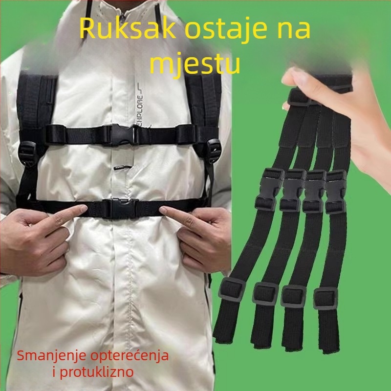 Protuklizni prsni remen s kopčom za ruksak, univerzalno za djecu i odrasle