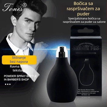 Tonis silikonska boca za prašak – dispenser praška, sprej za prašak, talk, fiksiranje šminke, 50 g