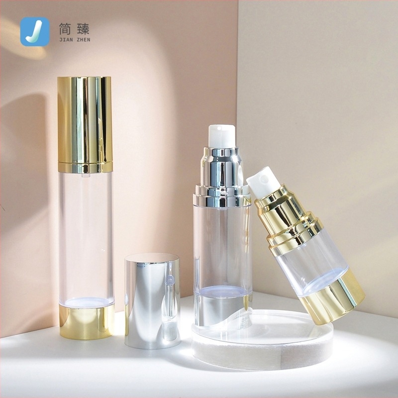 15–50 ml vakuumska bočica za doziranje losiona, elektroplatinirano prozirno ravno okruglo boca s finim raspršivanjem za toner i esenciju