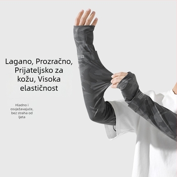 Ljetni set za zaštitu od sunca: maska za lice i rukavi, za vožnju, ribolov i biciklizam; muškarci plus veličina