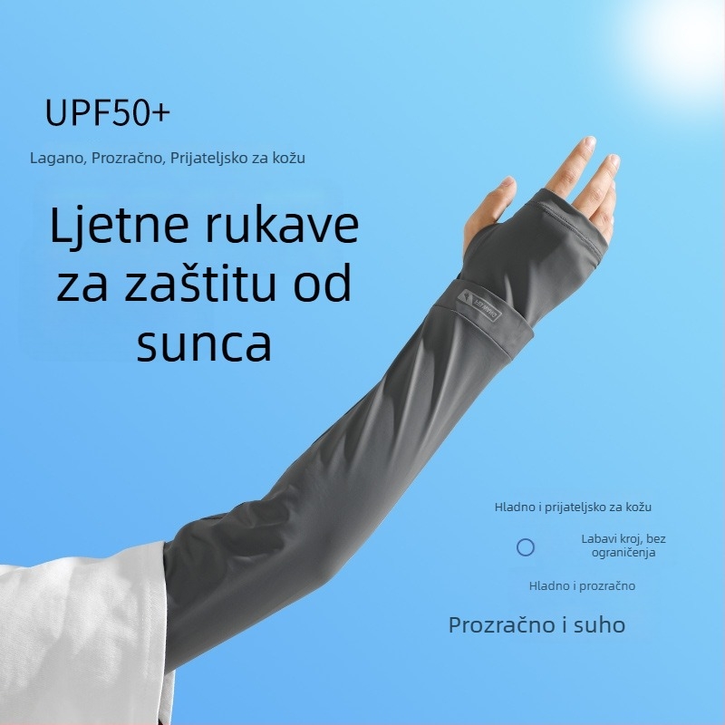 Ljetni set za zaštitu od sunca: maska za lice i rukavi, za vožnju, ribolov i biciklizam; muškarci plus veličina
