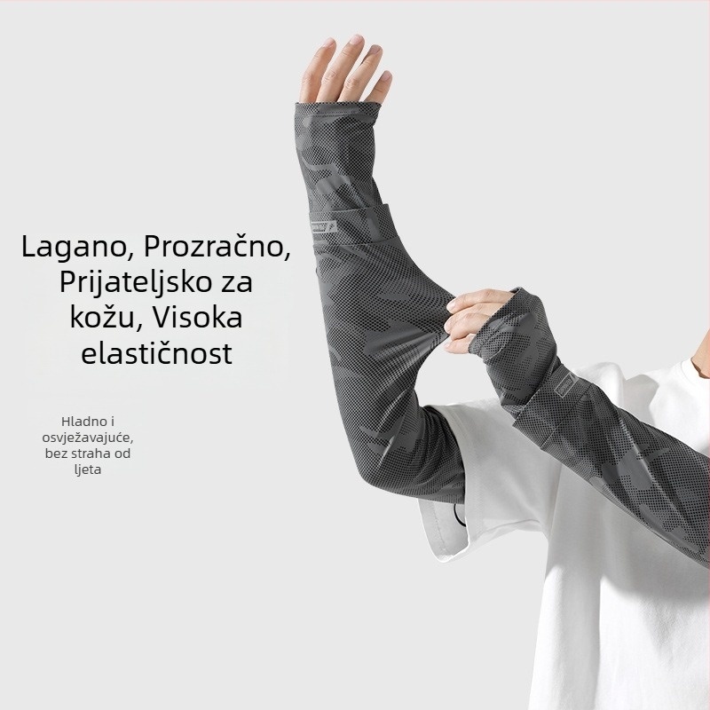 Ljetni set za zaštitu od sunca: maska za lice i rukavi, za vožnju, ribolov i biciklizam; muškarci plus veličina
