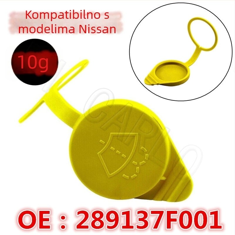 Kapa spremnika sredstva za pranje vjetrobrana za Nissan Pathfinder, prednja, model 289137F001, materijal: TPE