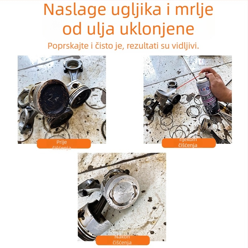 Čistač karburatora za motocikle, čišćenje škrtične klapke i ventila za gas, učinkovito uklanjanje masnih naslaga i karbonskih naslaga
