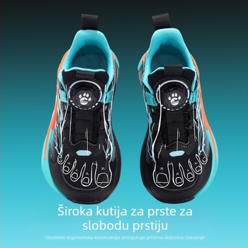 Dječje tenisice za trčanje s širokim prednjim dijelom i mrežastim gornjim dijelom, prozračne i protuklizne