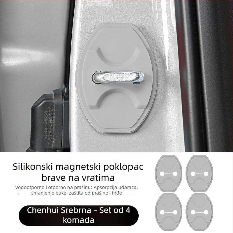 Silikonski magnetski poklopac brave unutarnjih vrata Ledao L60/L90, s jastučićem za ublažavanje udaraca