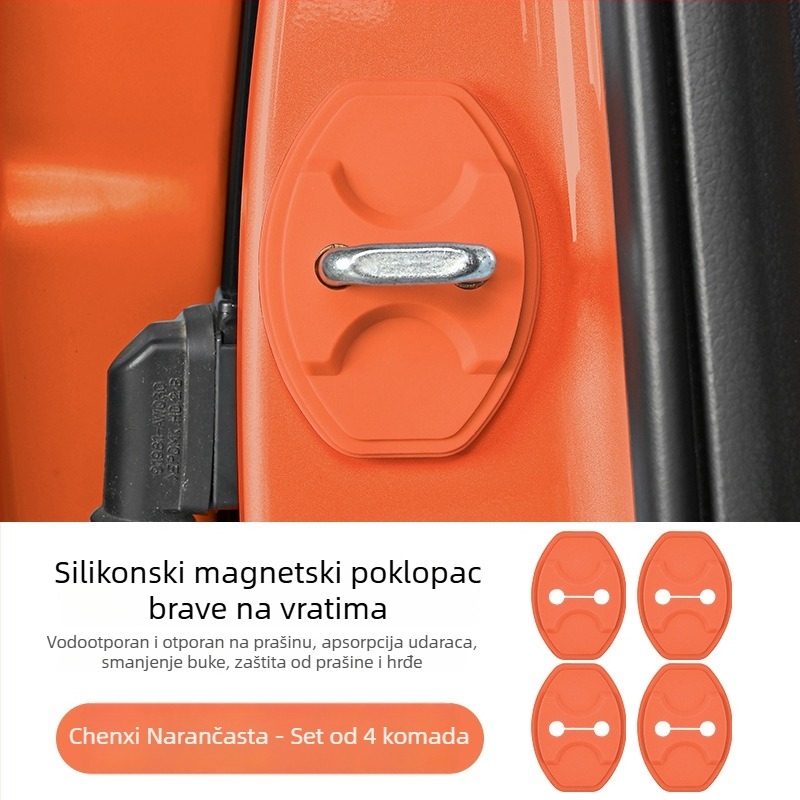 Silikonski magnetski poklopac brave unutarnjih vrata Ledao L60/L90, s jastučićem za ublažavanje udaraca