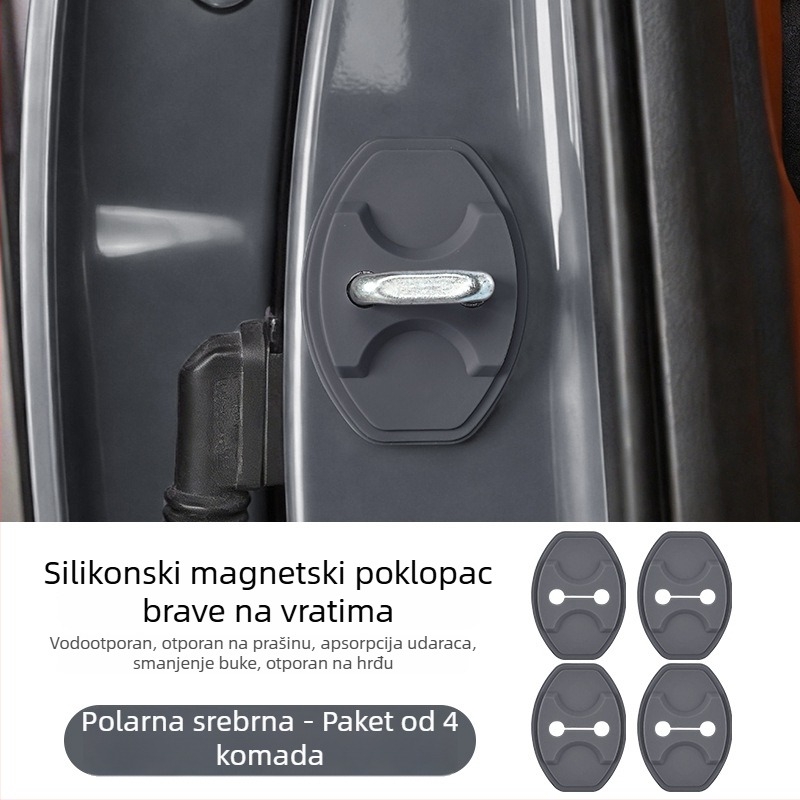 Silikonski magnetski poklopac brave unutarnjih vrata Ledao L60/L90, s jastučićem za ublažavanje udaraca
