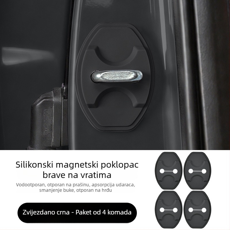 Silikonski magnetski poklopac brave unutarnjih vrata Ledao L60/L90, s jastučićem za ublažavanje udaraca