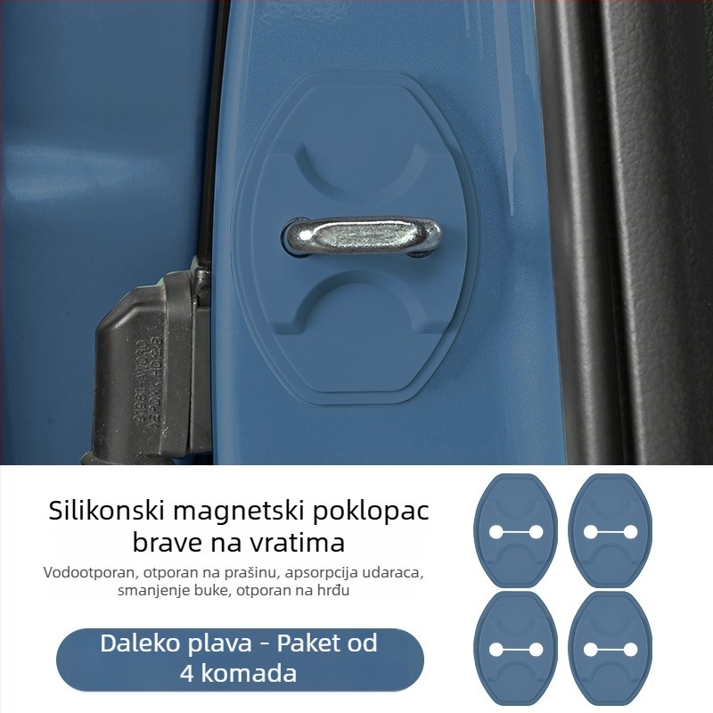 Silikonski magnetski poklopac brave unutarnjih vrata Ledao L60/L90, s jastučićem za ublažavanje udaraca