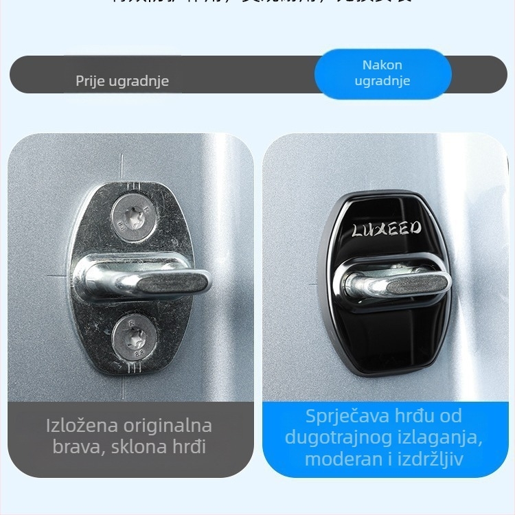 Poklopac brave vrata S7 – nehrđajući čelik, dekorativni zaštitni poklopac protiv korozije