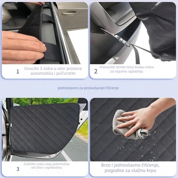 Prilagođeni antizagađiva prostirka za vrata automobila, prostirka za prozor za kućne ljubimce, lako čišiva prostirka za psa, s držačem za vješanje na vrata automobila