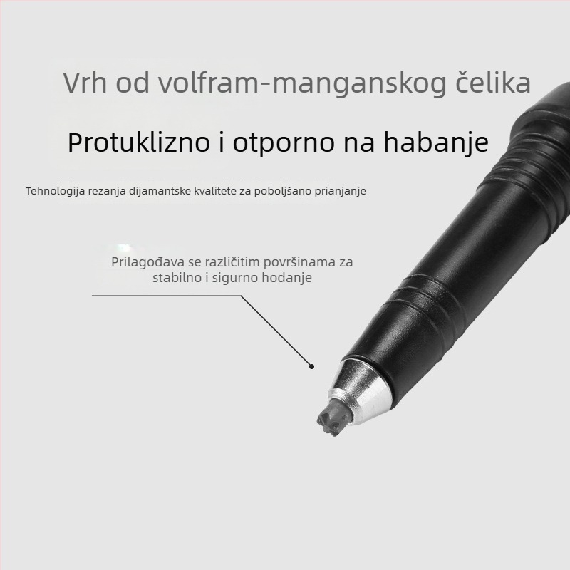Newcaso sklopiva trekking štapa, 7075 aluminijska legura, ultra lagana, petodijelna s kugličnim zaključavanjem