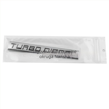 Turbo dizelska auto naljepnica, logotip turbomotora, modificirani automobilni grb