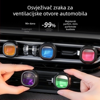 Aromaterapijski klip za automobil – novi model 2026, 5–10 ml, citrusno-oceanski i cvjetni miris