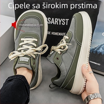 Unisex tenisice s mrežastim gornjim dijelom, širokim prstom, debelom potplatom, casual, niski kroj