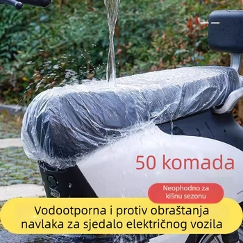 Jednokratno vodootporno pokrivalo za sjedalo električnog vozila, univerzalno pokrivalo za sjedala električnih bicikala i motocikala za sve sezone, zaštita od prašine