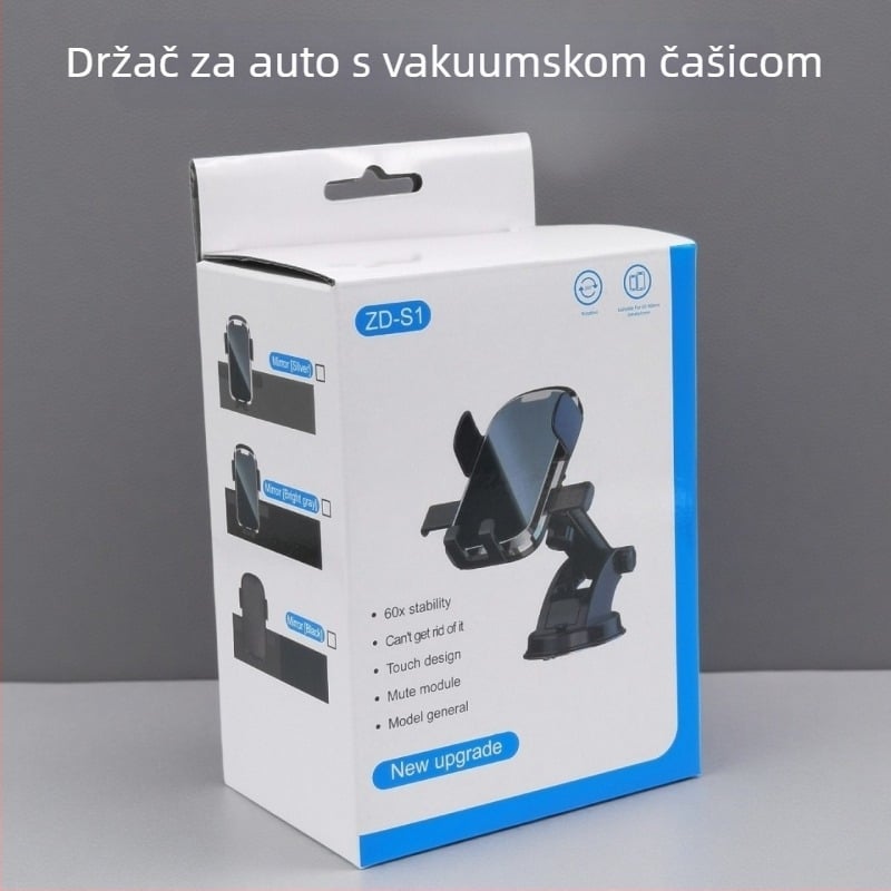 Držač za telefon u automobilu s vakuumskim nosačem i ljepilnim ugradnjom za unutrašnjost vozila