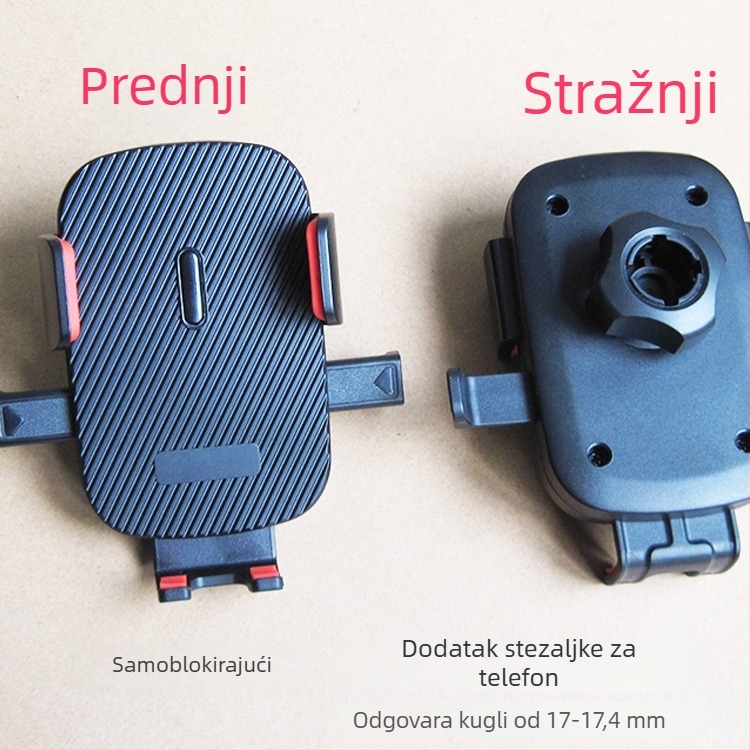 Držač za telefon u autu s 17 mm kugličnom glavom – univerzalni nosač