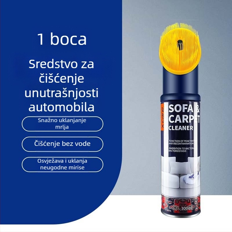 X’care Pjenasti čistač unutrašnjosti automobila – bez ispiranja, snažno uklanjanje mrlja s kožne obloge krova