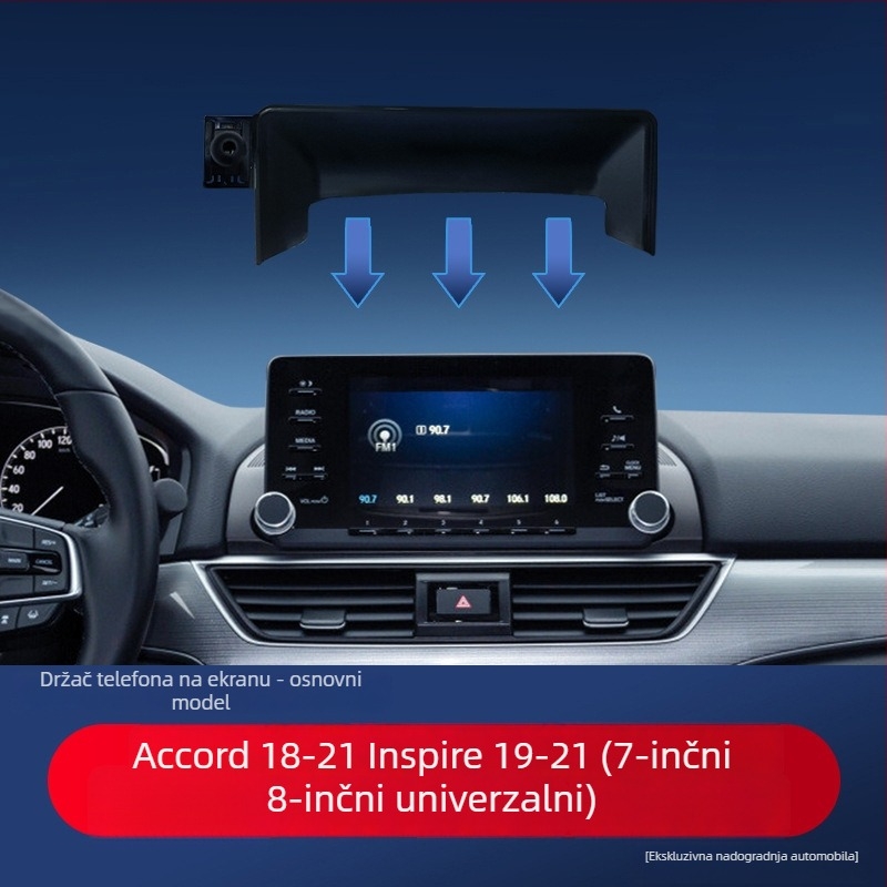 Držač zaslona za automobil kompatibilan s Honda CR-V, UR-V, Accord, Civic, HR-V i Odyssey