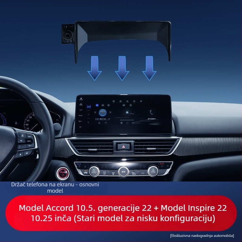 Držač zaslona za automobil kompatibilan s Honda CR-V, UR-V, Accord, Civic, HR-V i Odyssey