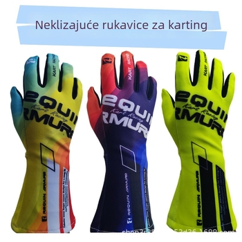 Karting rukavice, protuklizne, silikon na cijeloj dlan, otporne na habanje, za simulatore i esports vožnju