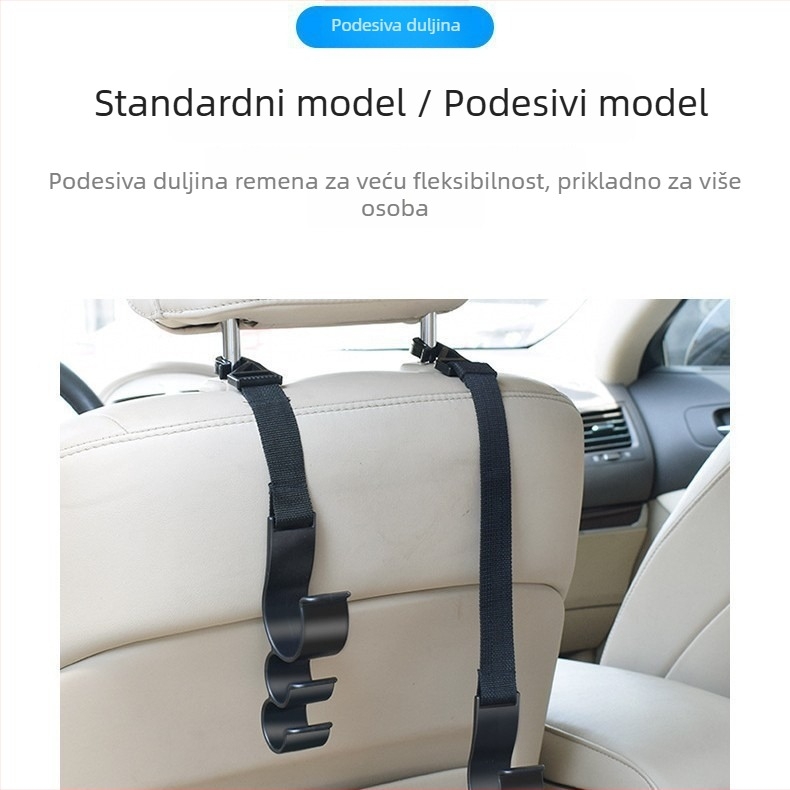 Organizator kišobrana u automobilu sa višestrukim kukama za prtljažnik ili stražnji dio naslona sjedala