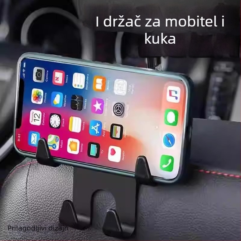 Kuke za prednja i stražnja sjedala automobila, držači naslona, višenamjenski organizator auta, držač za telefon