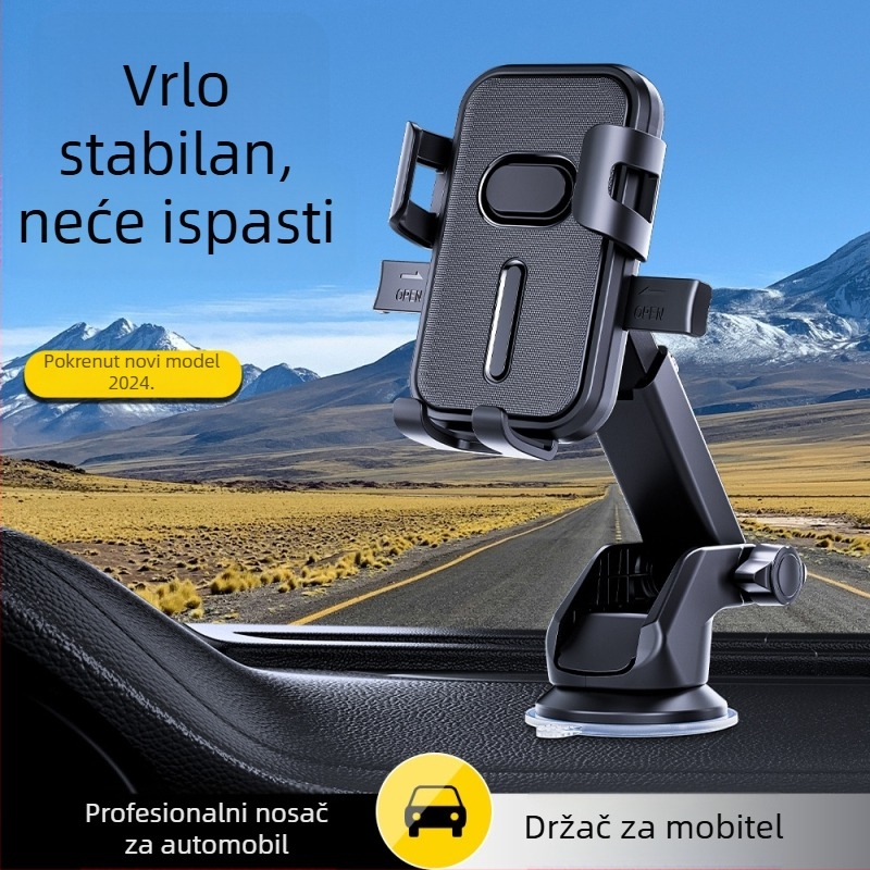 Teleskopski držač za telefon s usisnom čašom za automobil, navigacija, za kamione