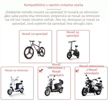 Držač za telefon na upravljaču za motocikl, električno vozilo, bicikl i planinski bicikl, vodootporan