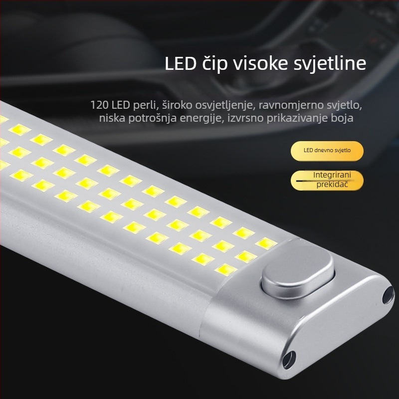 Univerzalna kabinska svjetiljka 12-85V s 120 LED-ova za kutijske kamione i kamp-prikolice
