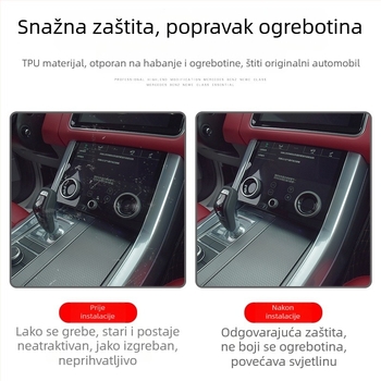 Polestar 2 zaštitni prozirni film za zaslon središnje konzole, TPU, unutarnji auto dodatak