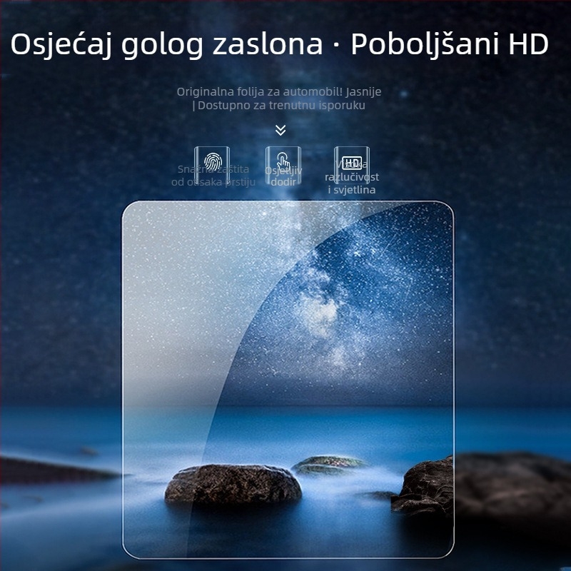 Zaštitno staklo za središnji zaslon Lynk & Co 08 – folija za navigacijski zaslon i instrument ploču