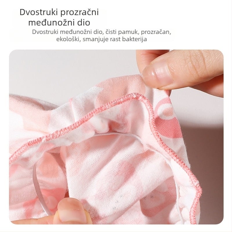 Dječje pamučne gaćice unisex, antibakterijske, motiv crtić, 100% pamuk