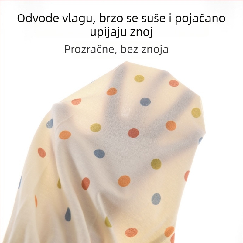 Jingqi ljetne dječje hlače, unisex, 100% pamuk, lagane, otporne na komarce, prozračne, mekane, casual s elastičnim završecima