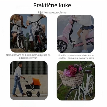 Prednji univerzalni kuk od nehrđajućeg čelika, višenamjenski za kačenje predmeta na električnim skuterima i motociklima