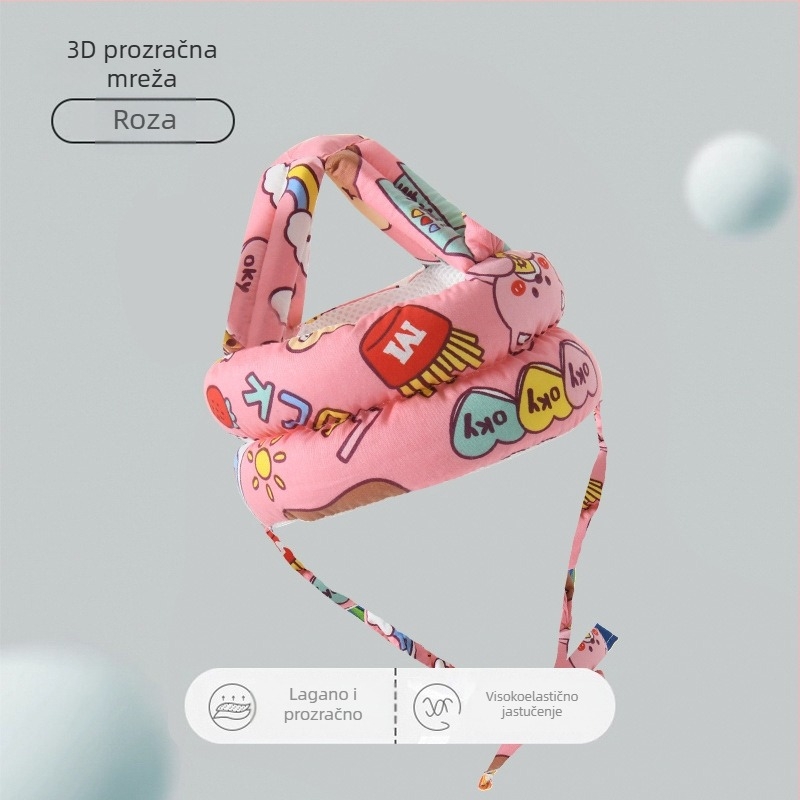Šešir za zaštitu glave za bebe koje uče hodati, jastuk za zaštitu od udara, prozračan ljetni