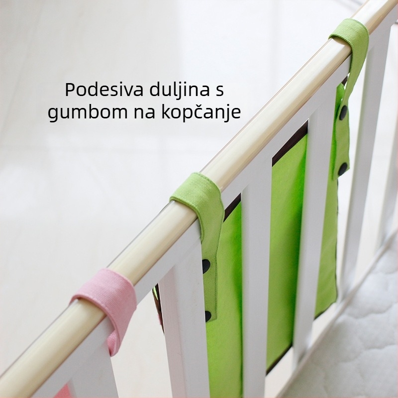 Viseći organizator za pohranu za krevet i dom, torba za kolica, torba za pelene uz krevet i za različite predmete
