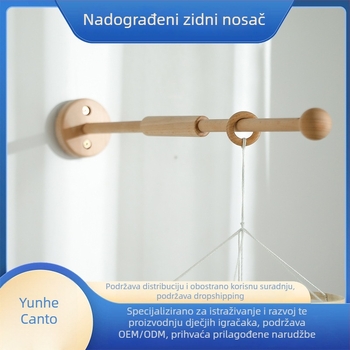 Drveni zidni nosač zvona za dječji krevetić