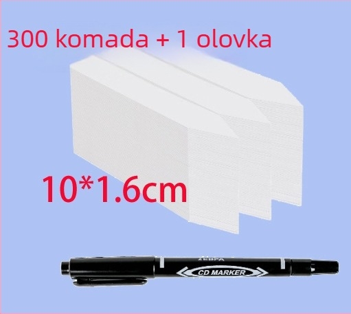 100 bijelih vodootpornih etiketa za biljke u vrtu – etikete za cvijeće i sukulente, plastični zemaljski štapići