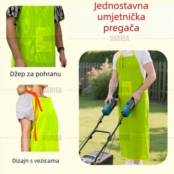 Lagani, prozračni vrtni pregača s džepovima, unisex